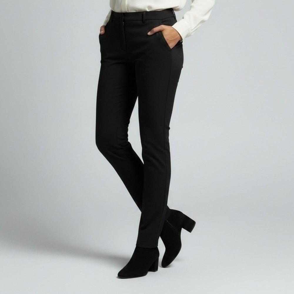Michael Michael Kors Black Slim Fit Stretch Dress Pants Trousers Womens Size 6